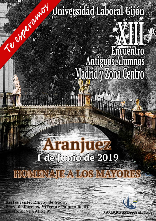 XIII ENCUENTRO DE AA.AA. EN ARANJUEZ - 1 DE JUNIO DE 2019